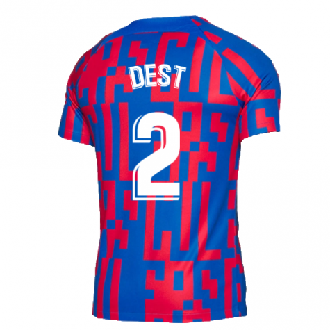 2022-2023 Barcelona Pre-Match Training Shirt (Blue) (DEST 2)