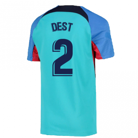 2022-2023 Barcelona Training Shirt (Aqua) (DEST 2)