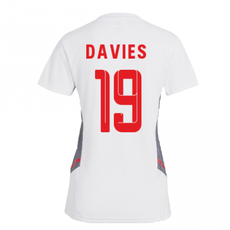 2022-2023 Bayern Munich Training Shirt (White) - Ladies (DAVIES 19)