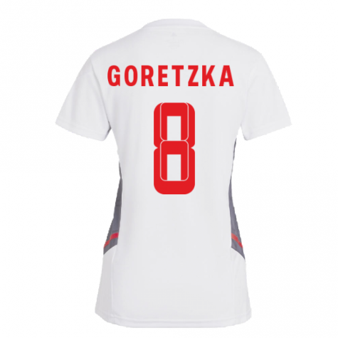 2022-2023 Bayern Munich Training Shirt (White) - Ladies (GORETZKA 8)