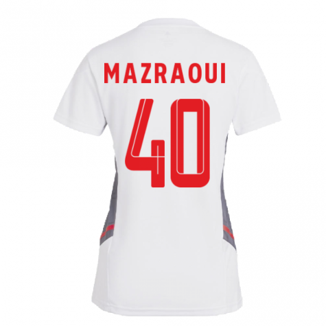 2022-2023 Bayern Munich Training Shirt (White) - Ladies (MAZRAOUI 40)