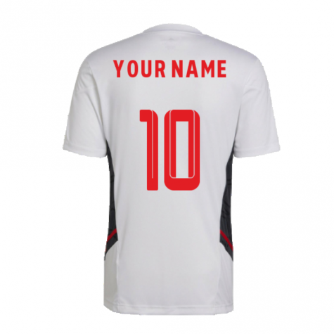 2022-2023 Bayern Munich Training Tee (White) (Your Name)