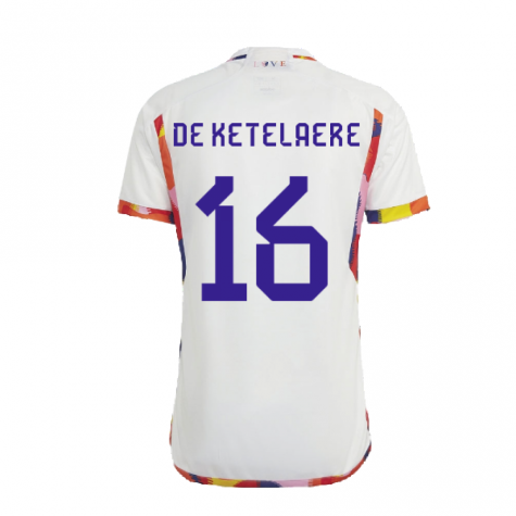 2022-2023 Belgium Away Shirt (DE KETELAERE 16)