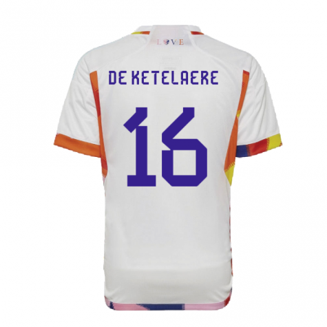 2022-2023 Belgium Away Shirt (Kids) (DE KETELAERE 16)