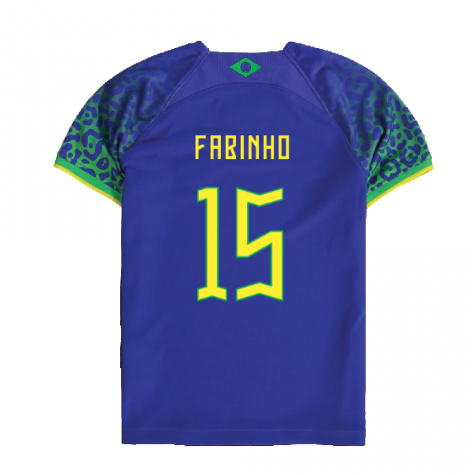 2022-2023 Brazil Away Little Boys Mini Kit (Fabinho 15)
