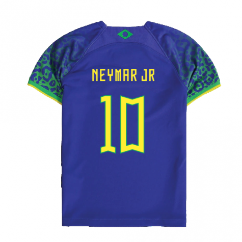2022-2023 Brazil Away Little Boys Mini Kit (Neymar JR 10)