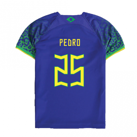 2022-2023 Brazil Away Little Boys Mini Kit (Pedro 25)