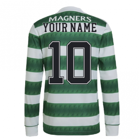 2022-2023 Celtic Long Sleeve Home Shirt (Your Name)