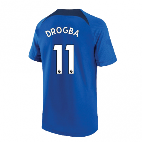 2022-2023 Chelsea Training Shirt (Blue) - Kids (DROGBA 11)