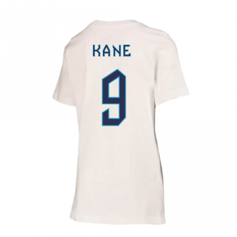 2022-2023 England Crest Tee (White) - Kids (Kane 9)