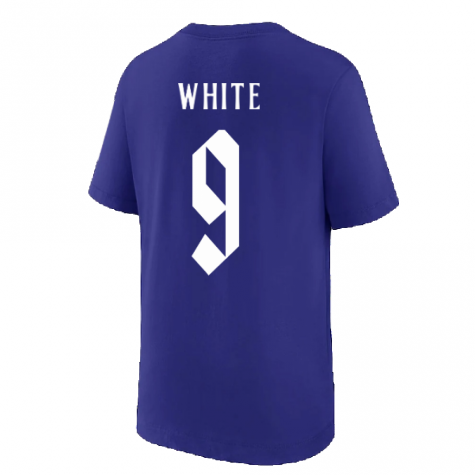 2022-2023 England Swoosh Tee (Light Concord) (WHITE 9)