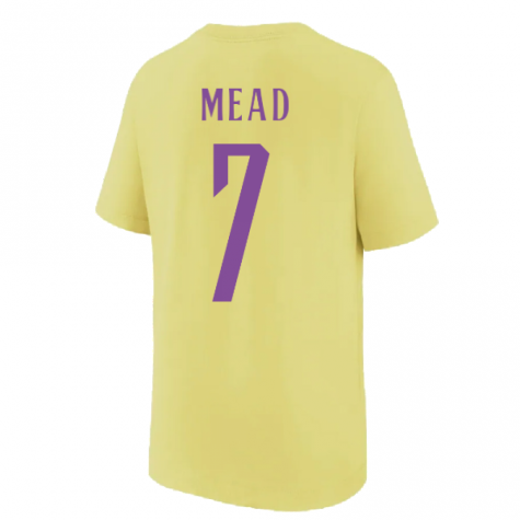 2022-2023 England Swoosh Tee (Light Zitron) - Kids (MEAD 7)