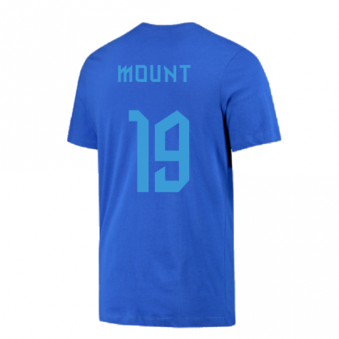 2022-2023 England Three Lions Tee (Blue) (Mount 19)