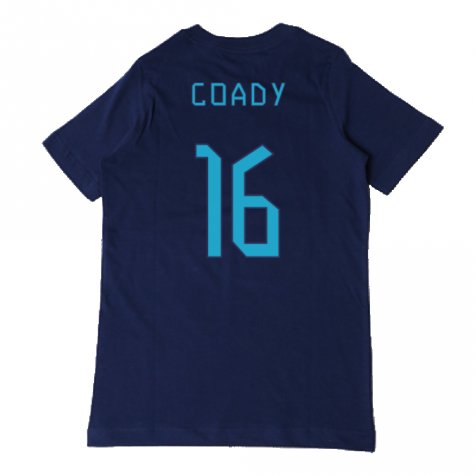 2022-2023 England Three Lions Tee (Navy) - Kids (Coady 16)
