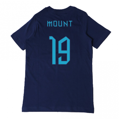 2022-2023 England Three Lions Tee (Navy) - Kids (Mount 19)