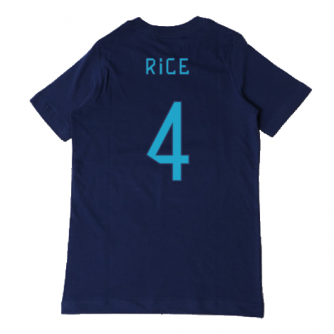 2022-2023 England Three Lions Tee (Navy) - Kids (Rice 4)