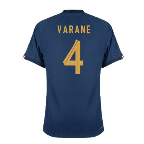 2022-2023 France Match Home Player Issue Shirt (VARANE 4)