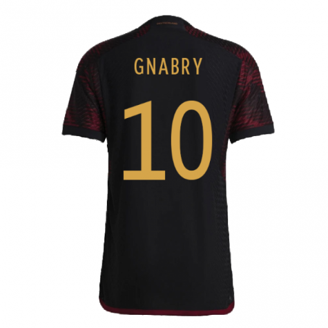 2022-2023 Germany Authentic Away Shirt (GNABRY 10)