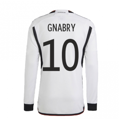 2022-2023 Germany Long Sleeve Home Shirt (GNABRY 10)