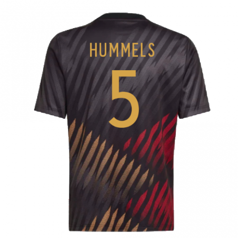 2022-2023 Germany Pre-Match Shirt (Black) - Kids (HUMMELS 5)