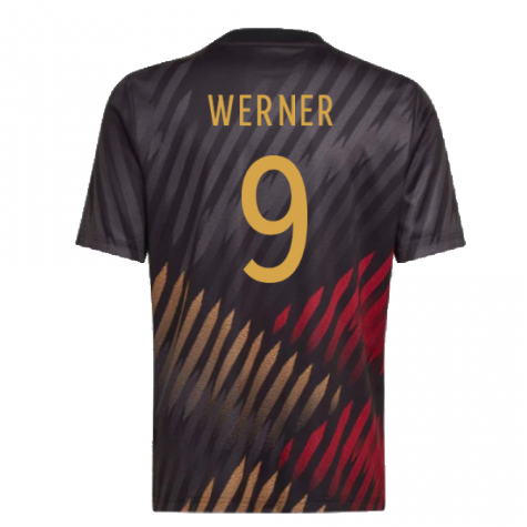 2022-2023 Germany Pre-Match Shirt (Black) - Kids (WERNER 9)