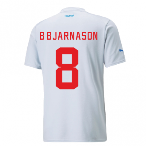 2022-2023 Iceland Away Shirt (B BJARNASON 8)