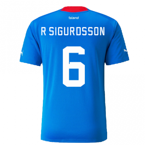 2022-2023 Iceland Home Shirt (R SIGURDSSON 6)