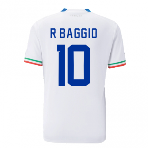 2022-2023 Italy Away Shirt (R BAGGIO 10)
