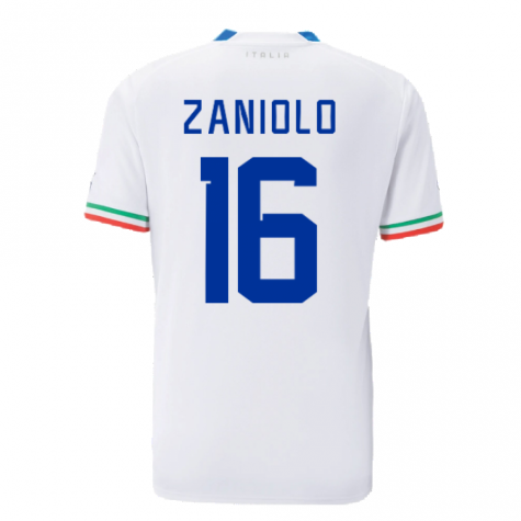 2022-2023 Italy Away Shirt (ZANIOLO 16)