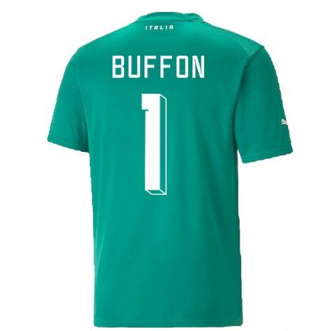 2022-2023 Italy Goalkeeper Shirt (Green) (Buffon 1)