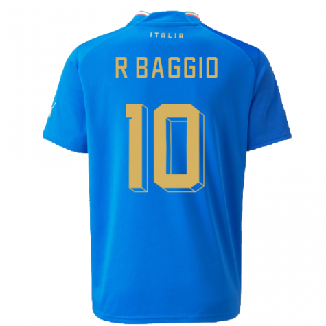 2022-2023 Italy Home Shirt (Kids) (R BAGGIO 10)