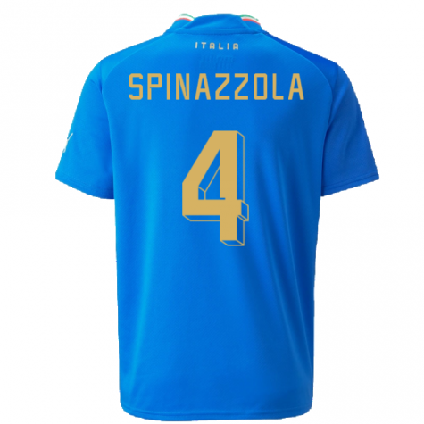 2022-2023 Italy Home Shirt (Kids) (SPINAZZOLA 4)