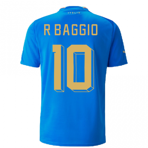 2022-2023 Italy Home Shirt (R BAGGIO 10)