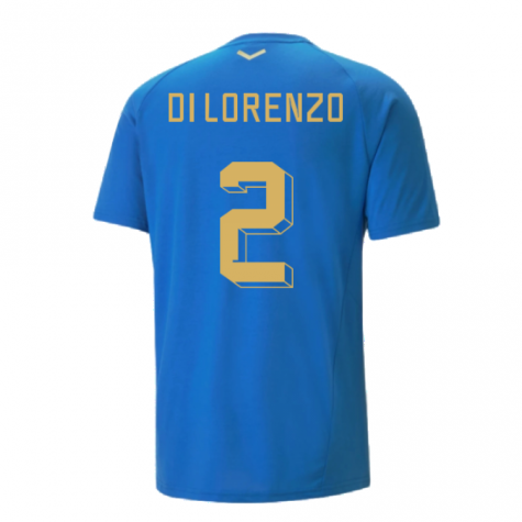 2022-2023 Italy Player Casuals Tee (Blue) (DI LORENZO 2)