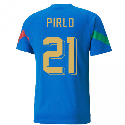 2022-2023 Italy Player Training Jersey (Blue) (PIRLO 21)