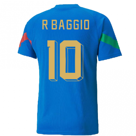 2022-2023 Italy Player Training Jersey (Blue) (R BAGGIO 10)