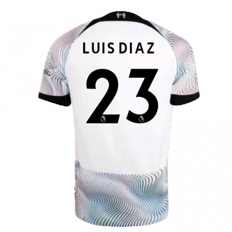 2022-2023 Liverpool Away Vapor Player Issue Shirt (LUIS DIAZ 23)