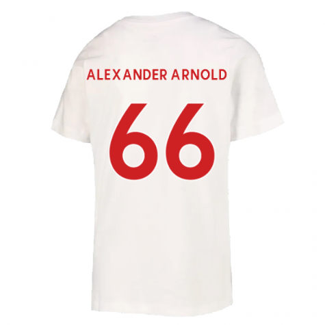 2022-2023 Liverpool Crest Tee (White) (ALEXANDER ARNOLD 66)