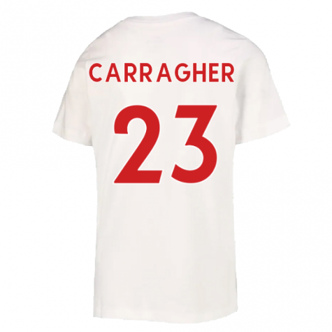 2022-2023 Liverpool Crest Tee (White) (CARRAGHER 23)