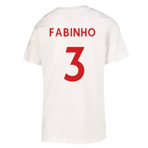 2022-2023 Liverpool Crest Tee (White) (FABINHO 3)