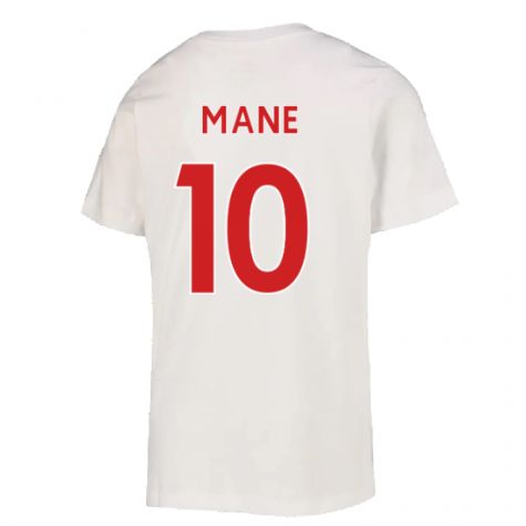 2022-2023 Liverpool Crest Tee (White) - Kids (MANE 10)