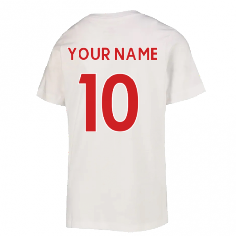 2022-2023 Liverpool Crest Tee (White) - Kids (Your Name)