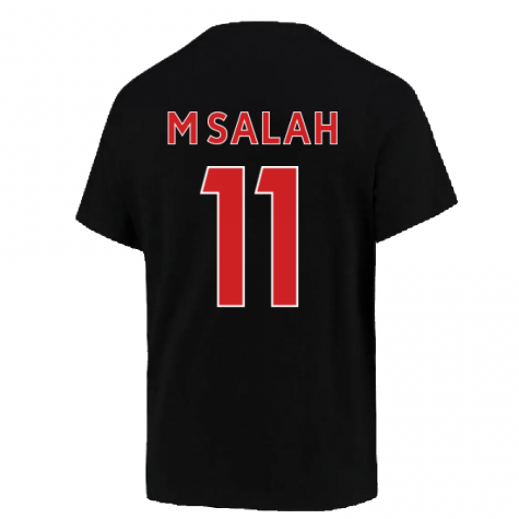 2022-2023 Liverpool Swoosh Tee (Black) (M SALAH 11)