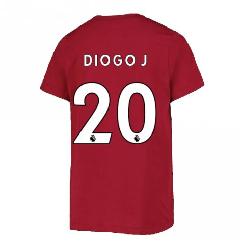 2022-2023 Liverpool Swoosh Tee (Red) - Kids (DIOGO J 20)