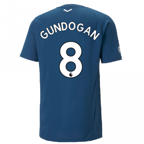 2022-2023 Man City Casuals Tee (Blue) (GUNDOGAN 8)