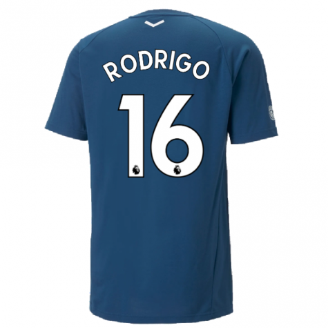 2022-2023 Man City Casuals Tee (Blue) (RODRIGO 16)