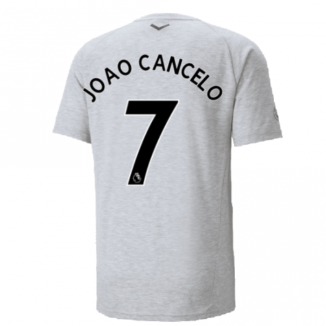 2022-2023 Man City Casuals Tee (Light Grey) (JOAO CANCELO 7)