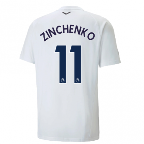 2022-2023 Man City Casuals Tee (White) (ZINCHENKO 11)