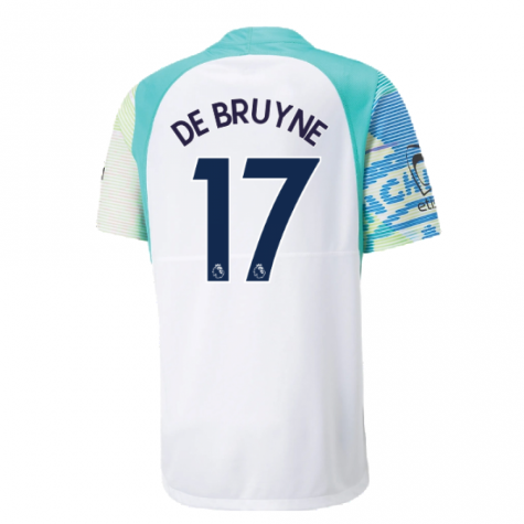 2022-2023 Man City Gameday Jersey (White) (DE BRUYNE 17)