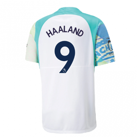 2022-2023 Man City Gameday Jersey (White) (HAALAND 9)